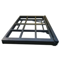 Люк стальной под доску 25 мм в деревянном полу на петлях с амортизаторами   и замком