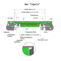 Люки под покраску Гефест противопожарные монтажная схема с конструктивными элементами для достижения степени огнестойкости EI 60